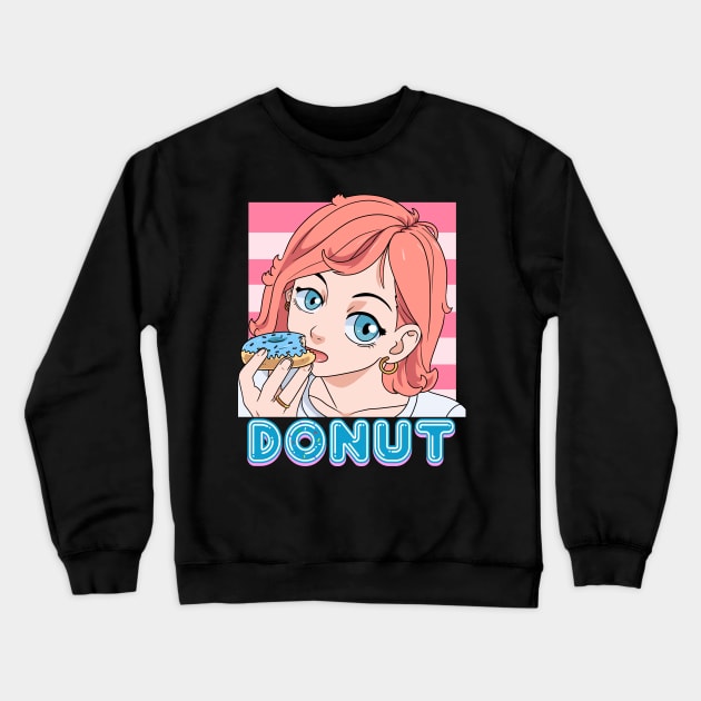 National Donut Day Doughnut Lover Crewneck Sweatshirt by Noseking
